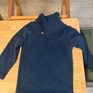 Jumping Bean Blue Cozy Blue Sweater with Button Detail